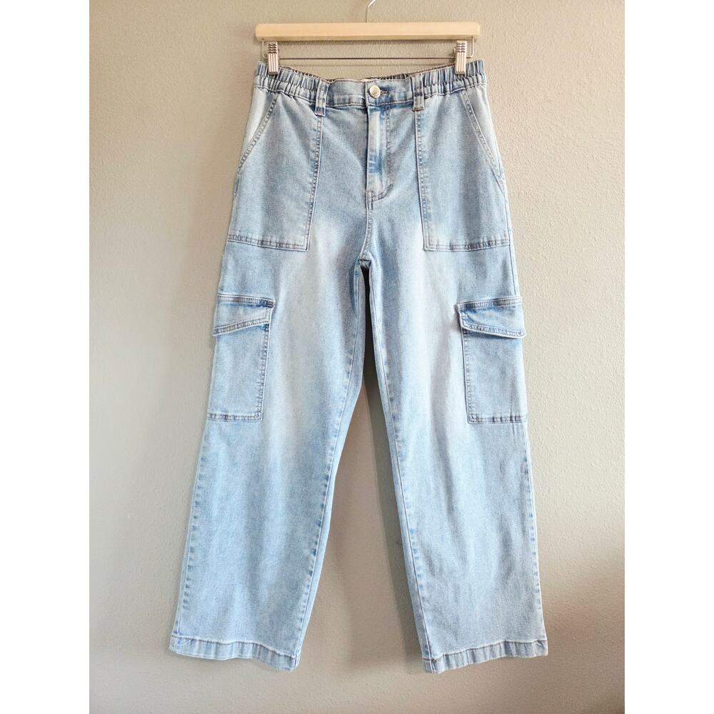 GOGO Jeans Skater Collection Cargo Pants Juniors 13 /  Women's 31 Light Wash
